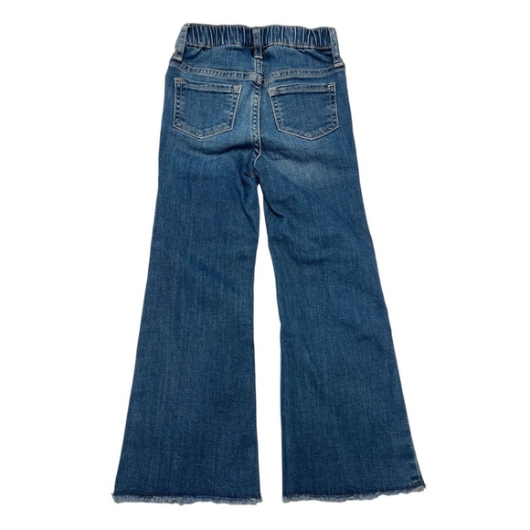 GAP Denim 70’s Flared Kids Jeans with Frayed Hem | Girls 5T - LIKE NEW - Picture 2 of 4